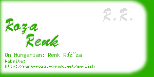 roza renk business card